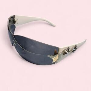 white + silver star sunglasses
